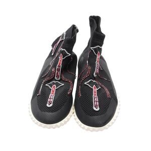 VALENTINO GARAVANI 
Body Tech Knit Embroidered High Top Sneakers Black - US 8.5